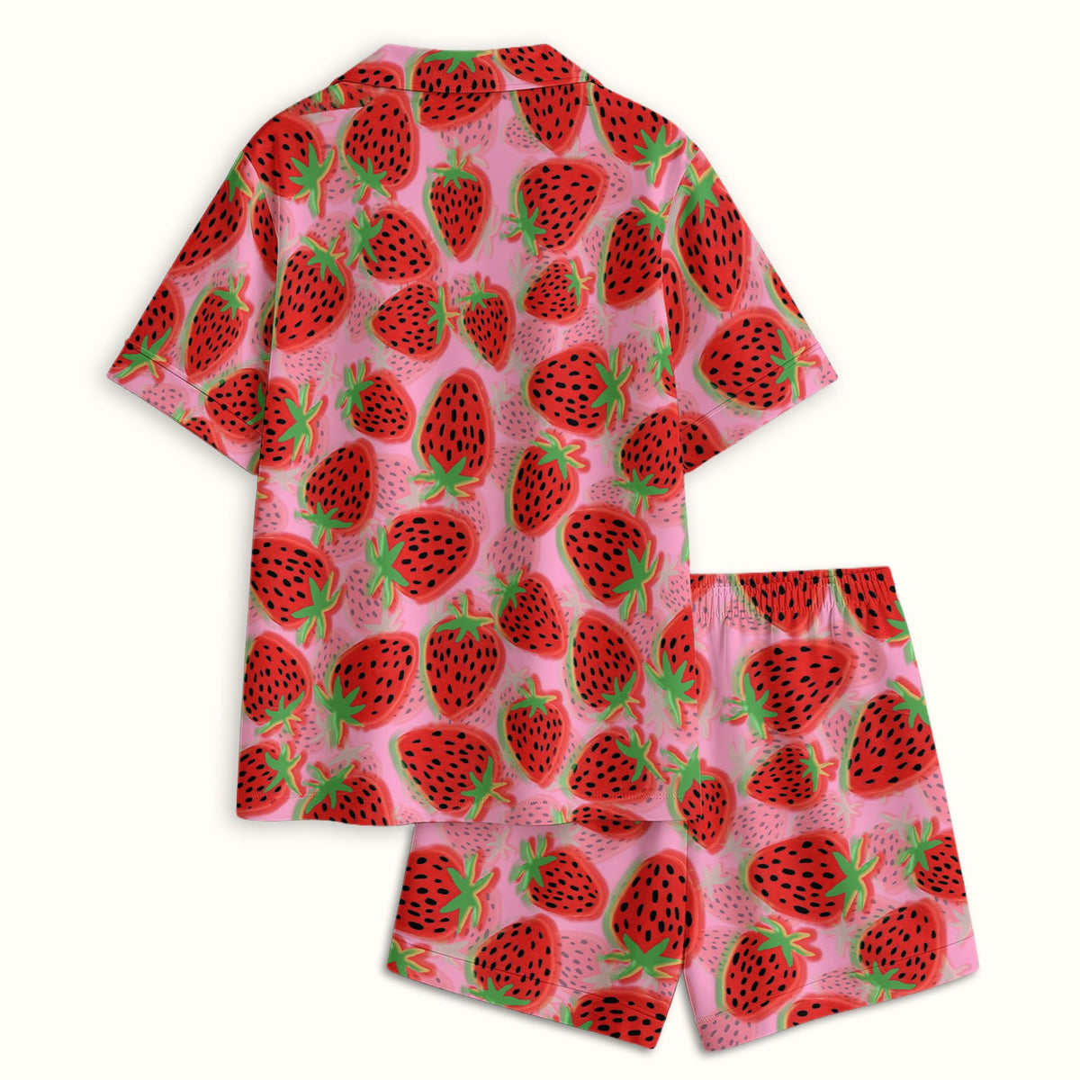 Pink Strawberry Pajama Set