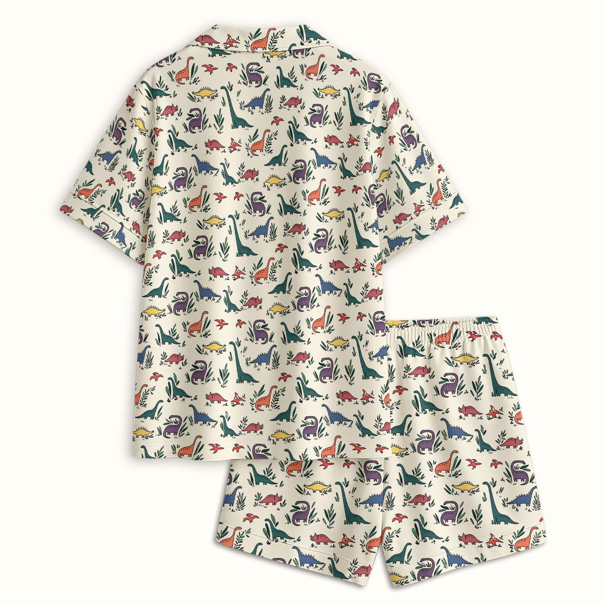 Dinosaur Leafy Garden Nurse Pajama Set