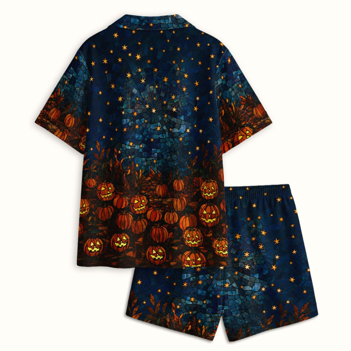 Skeleton Pumpkin Patch Pajama Set - Halloween Gift For Nurse