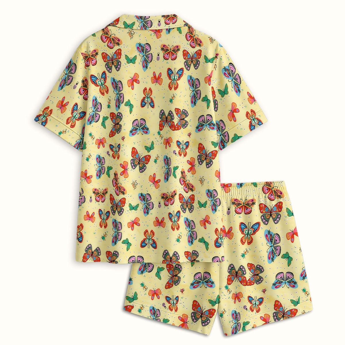 Colorful Butterfly Garden Pajama Set