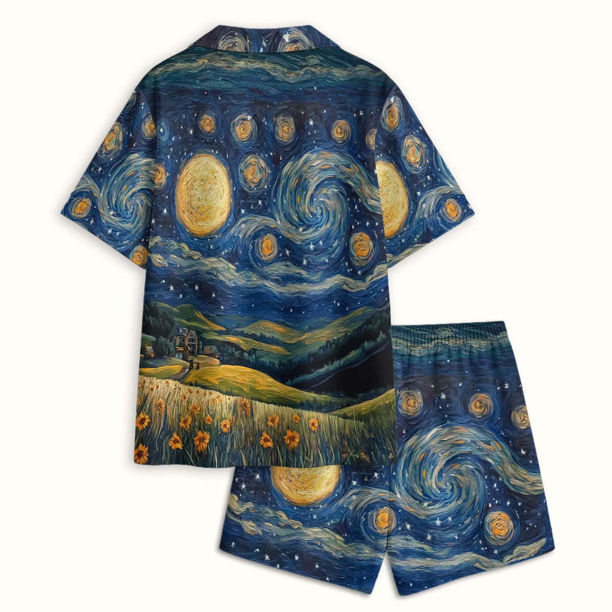 Highland Cow Starry Night Pajama Set