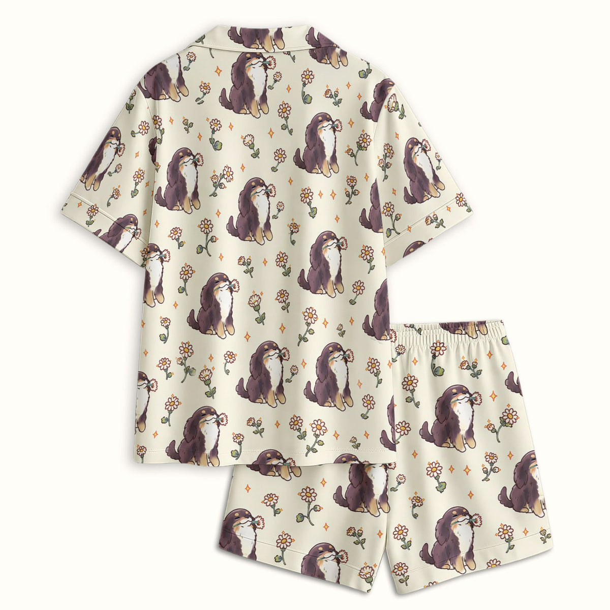 Floral Otter Daisy Pajama Set