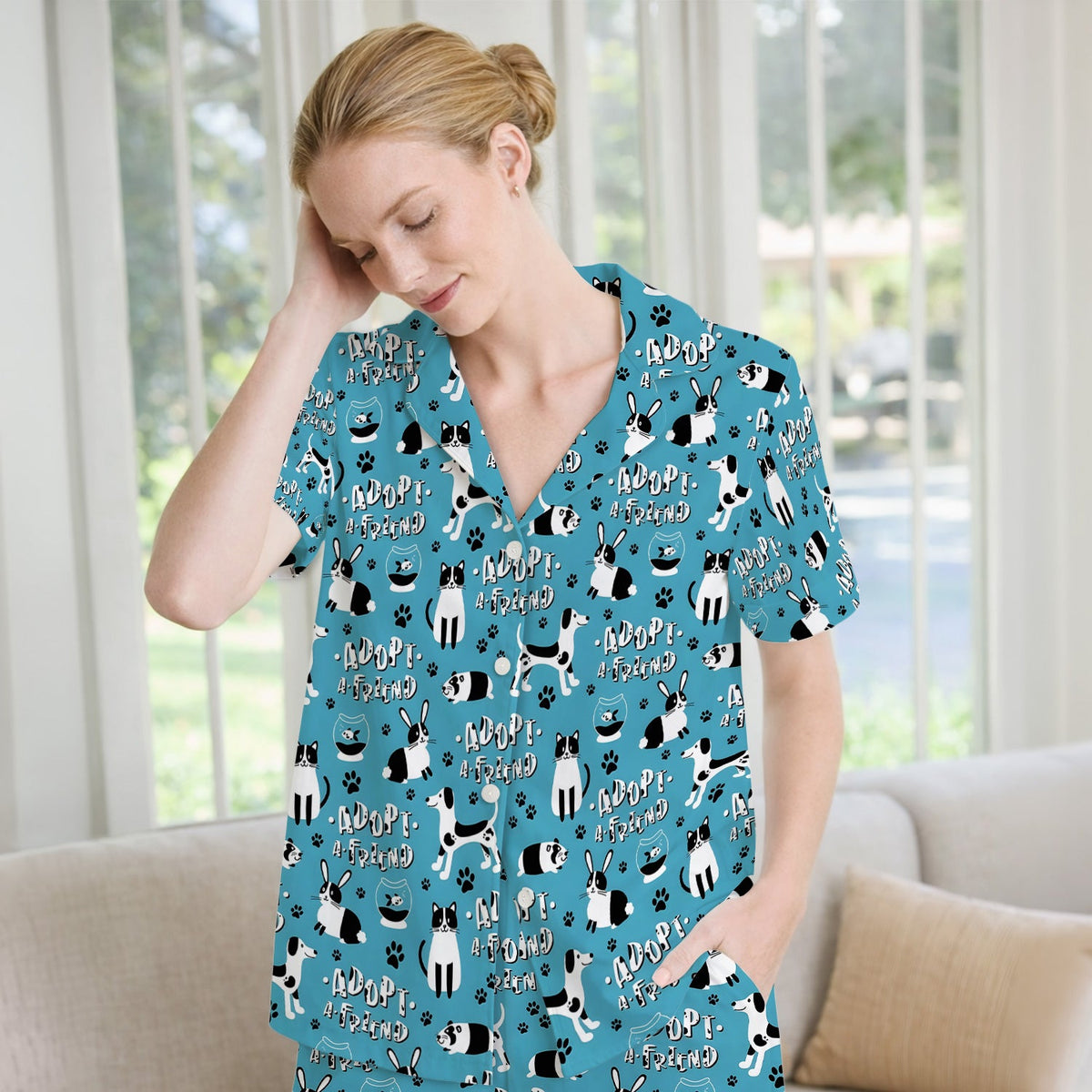 Cute Adopt A Friend Pet Pajama Set