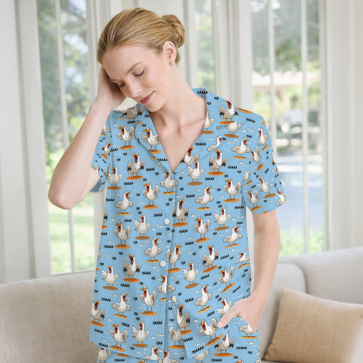 Screaming Seagull Sky Pajama Set