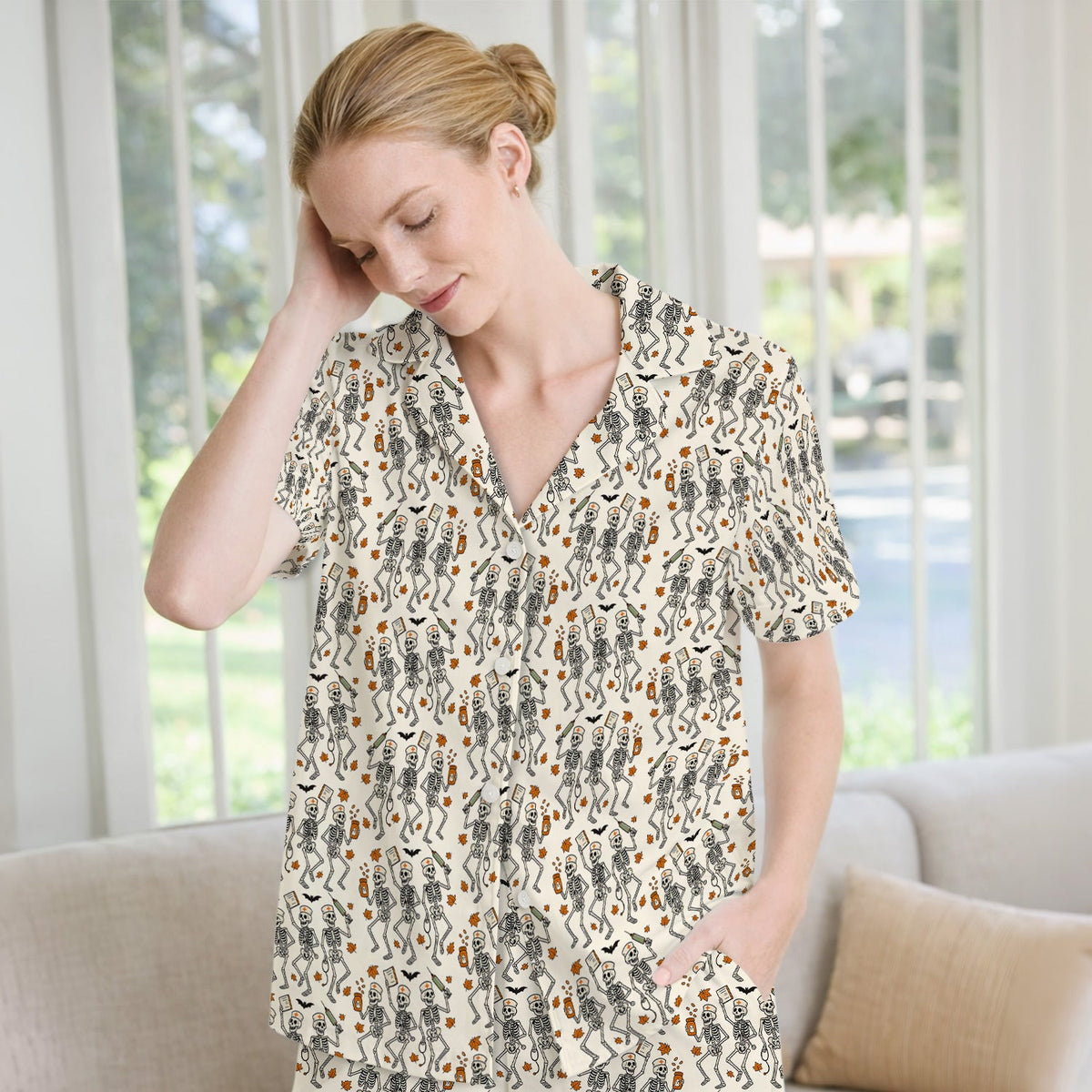 Skeleton Pajama Set - Halloween Gift