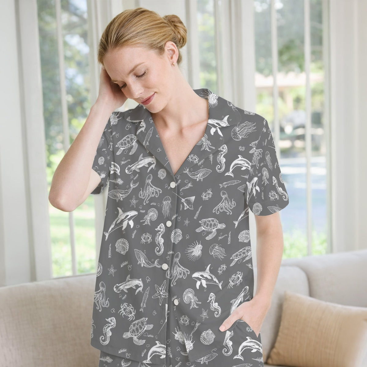 Marine Sea Life Pajama Set