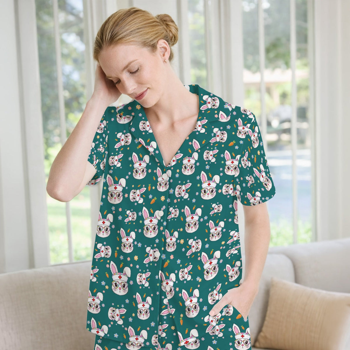 Bunny Nurse Pajama Set - Easter Gift
