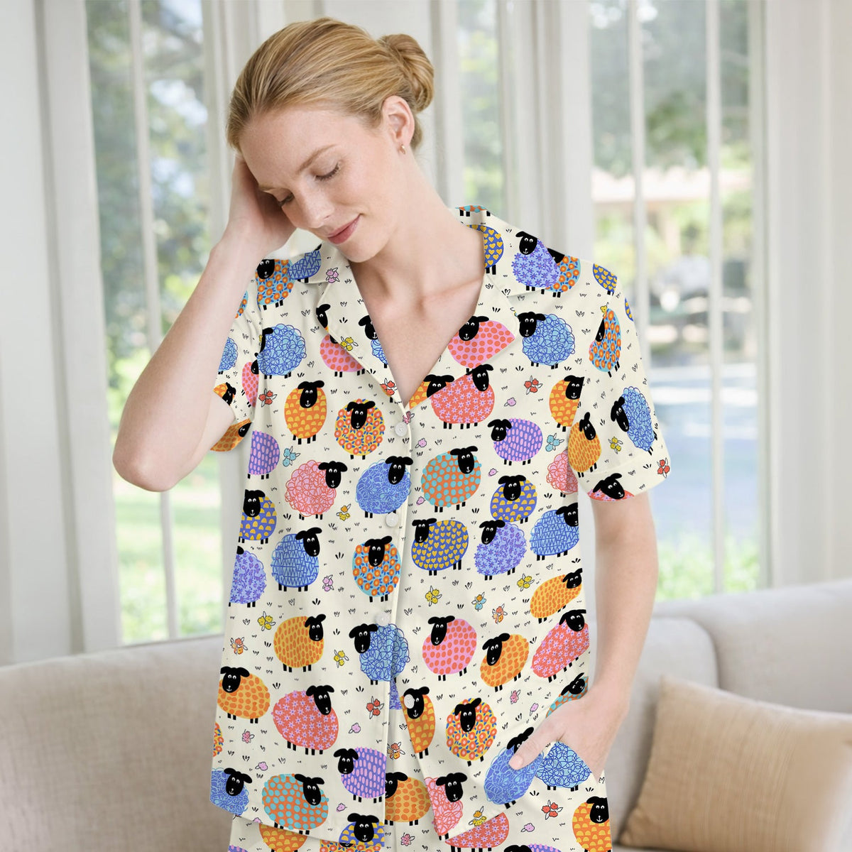 Colorful Sheep Pajama Set