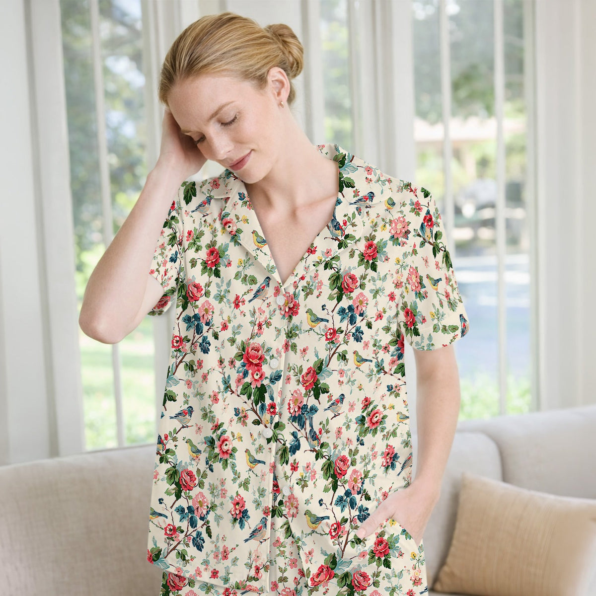 Songbird Rose Garden Pajama Set