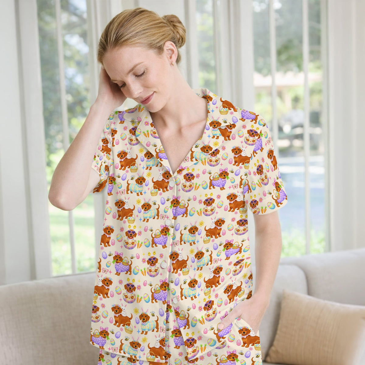 Easter Dachshund Pajama Set