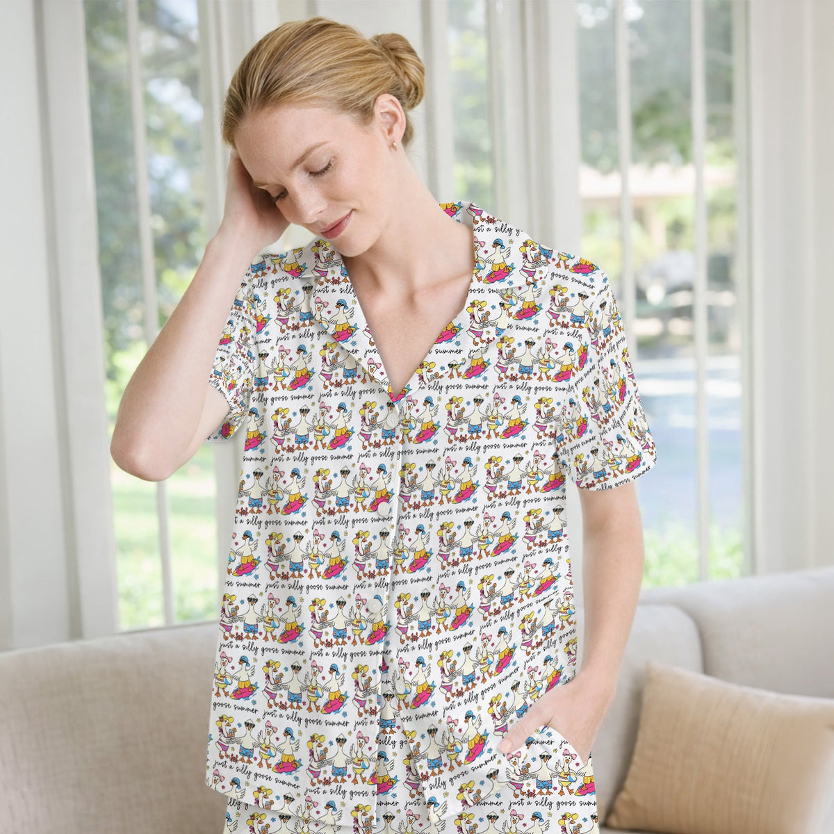 Goose Summer Beach Pajama Set
