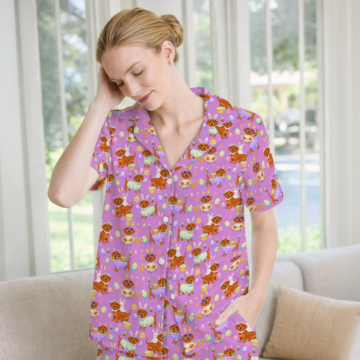 Easter Dachshund Pajama Set