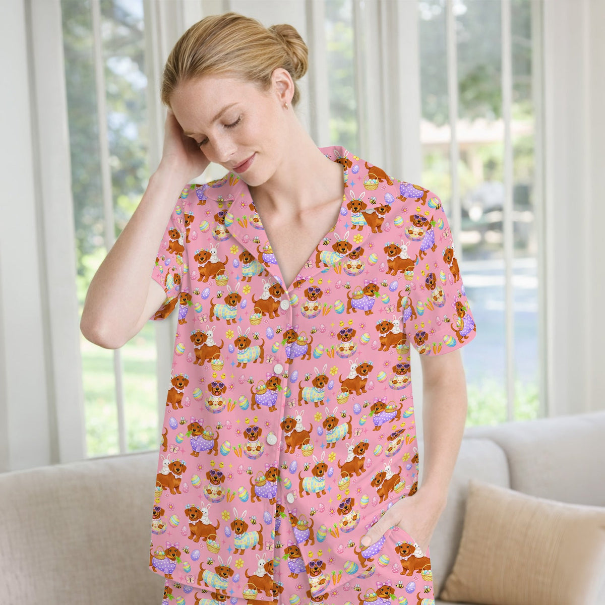 Easter Dachshund Pajama Set