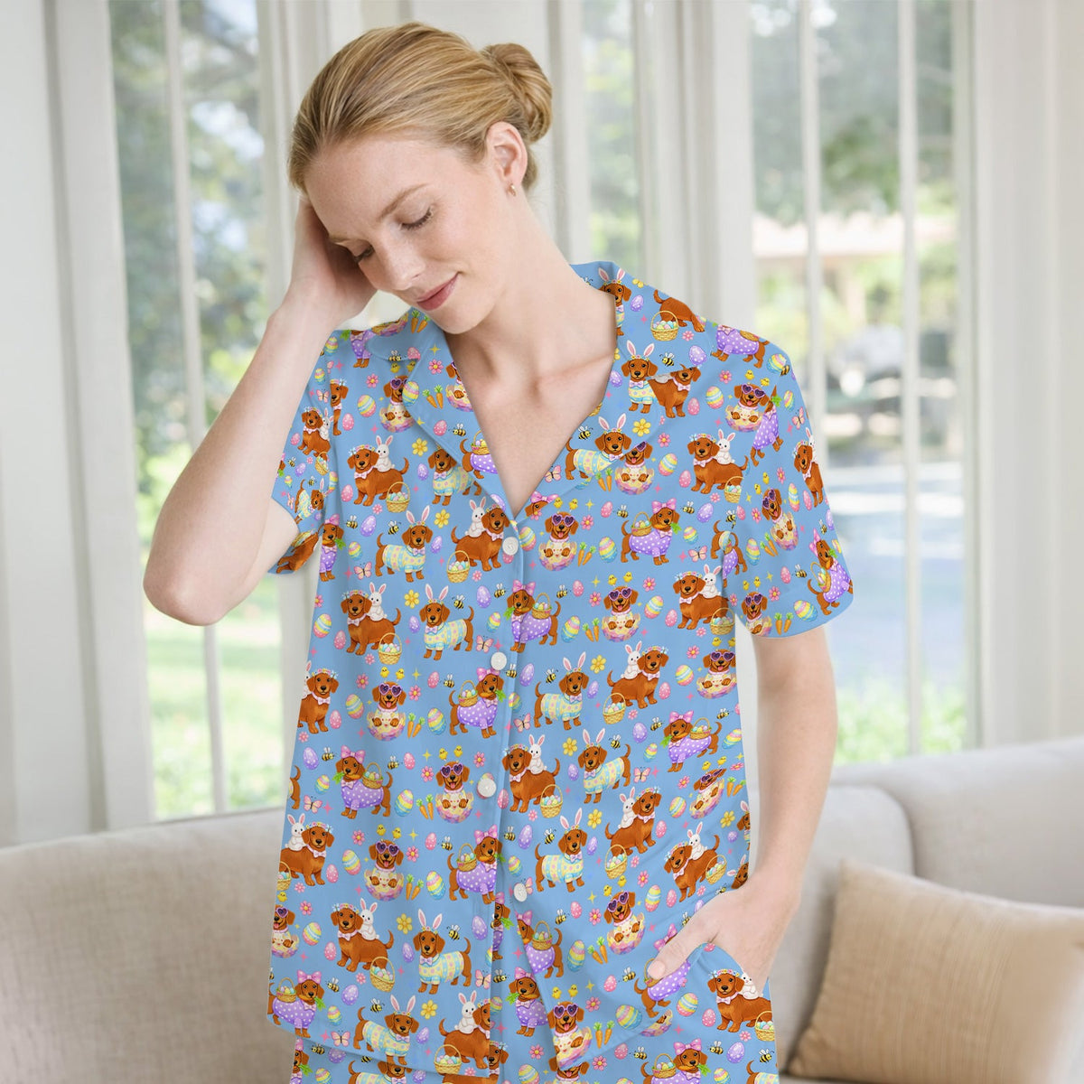 Easter Dachshund Pajama Set