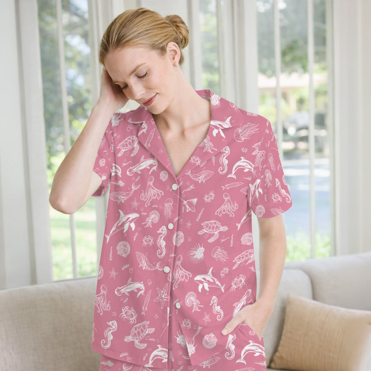 Marine Sea Life Pajama Set