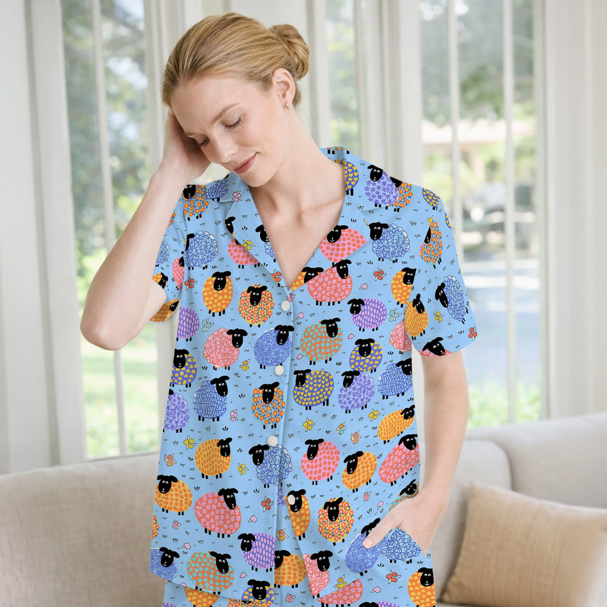 Colorful Sheep Pajama Set