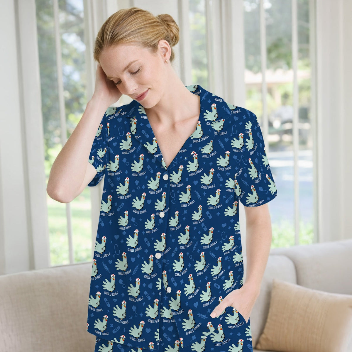 Gobble Gobble Turkey Pajama Set
