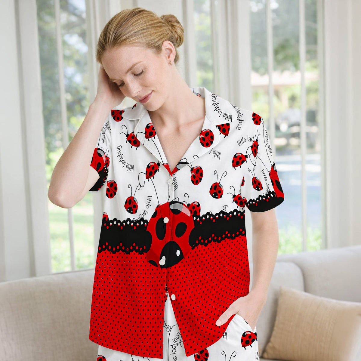 Little Ladybug Polka Dot Pajama Set