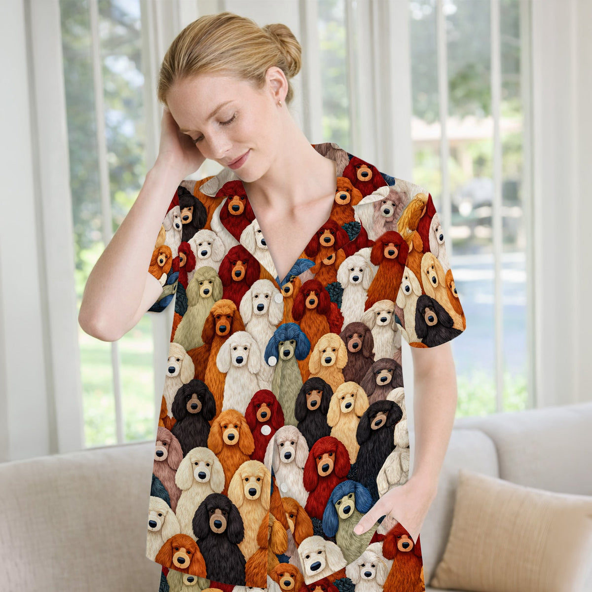 Poodle Dog Pajama Set