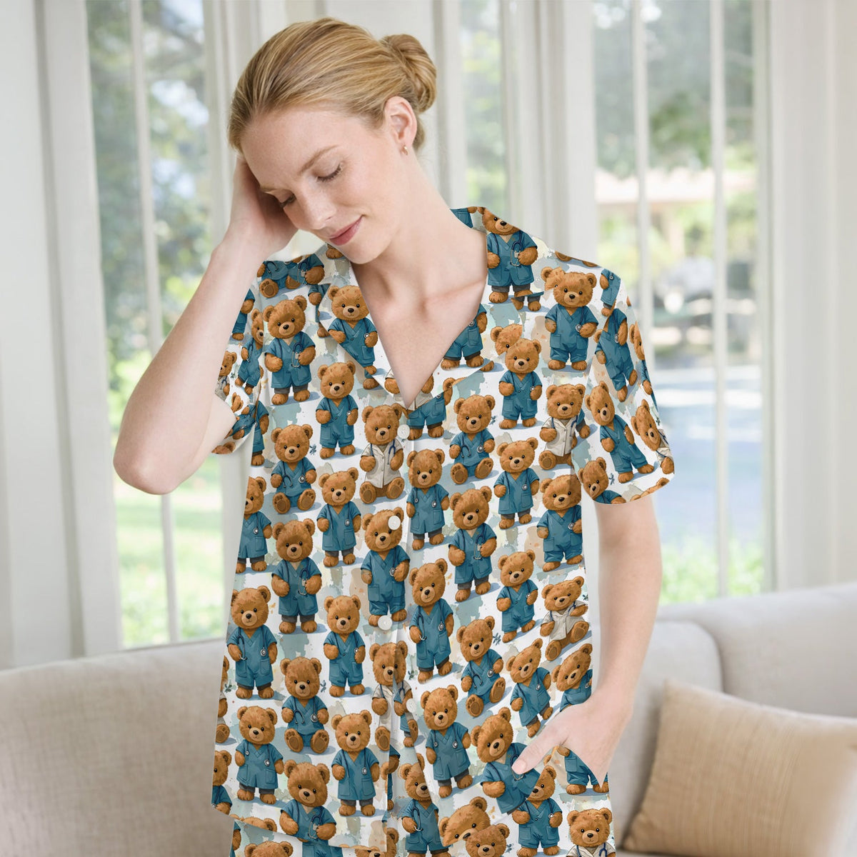 Teddy Bear Doctor Pajama Set