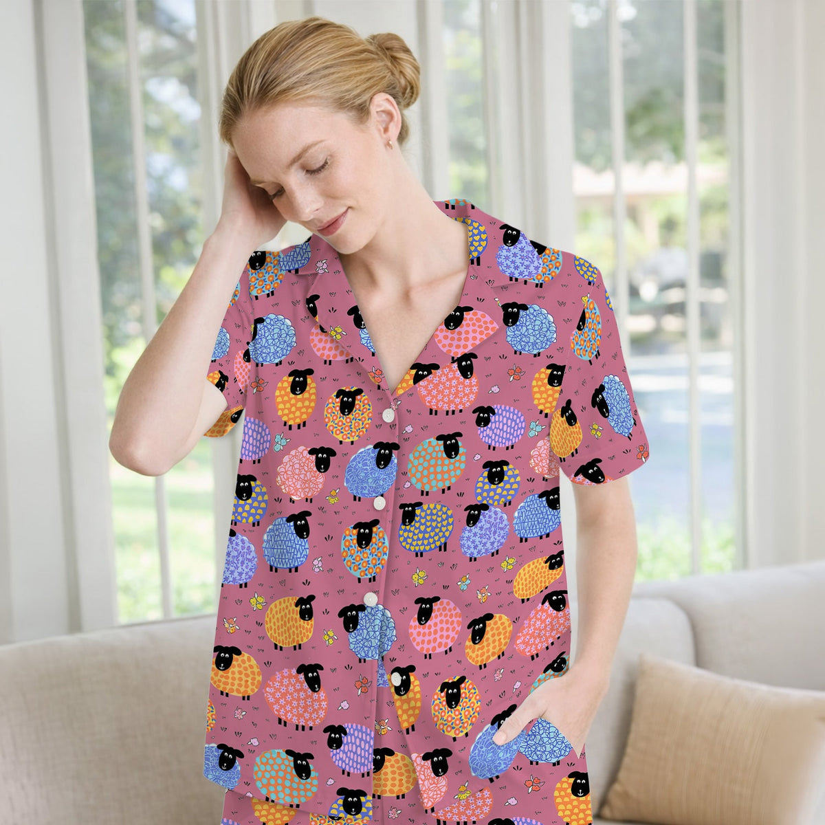 Colorful Sheep Pajama Set