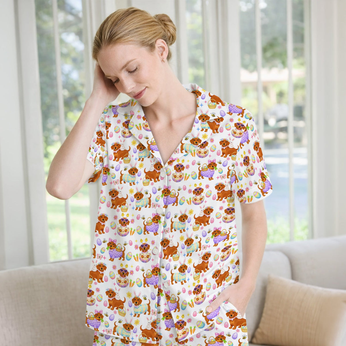 Easter Dachshund Pajama Set