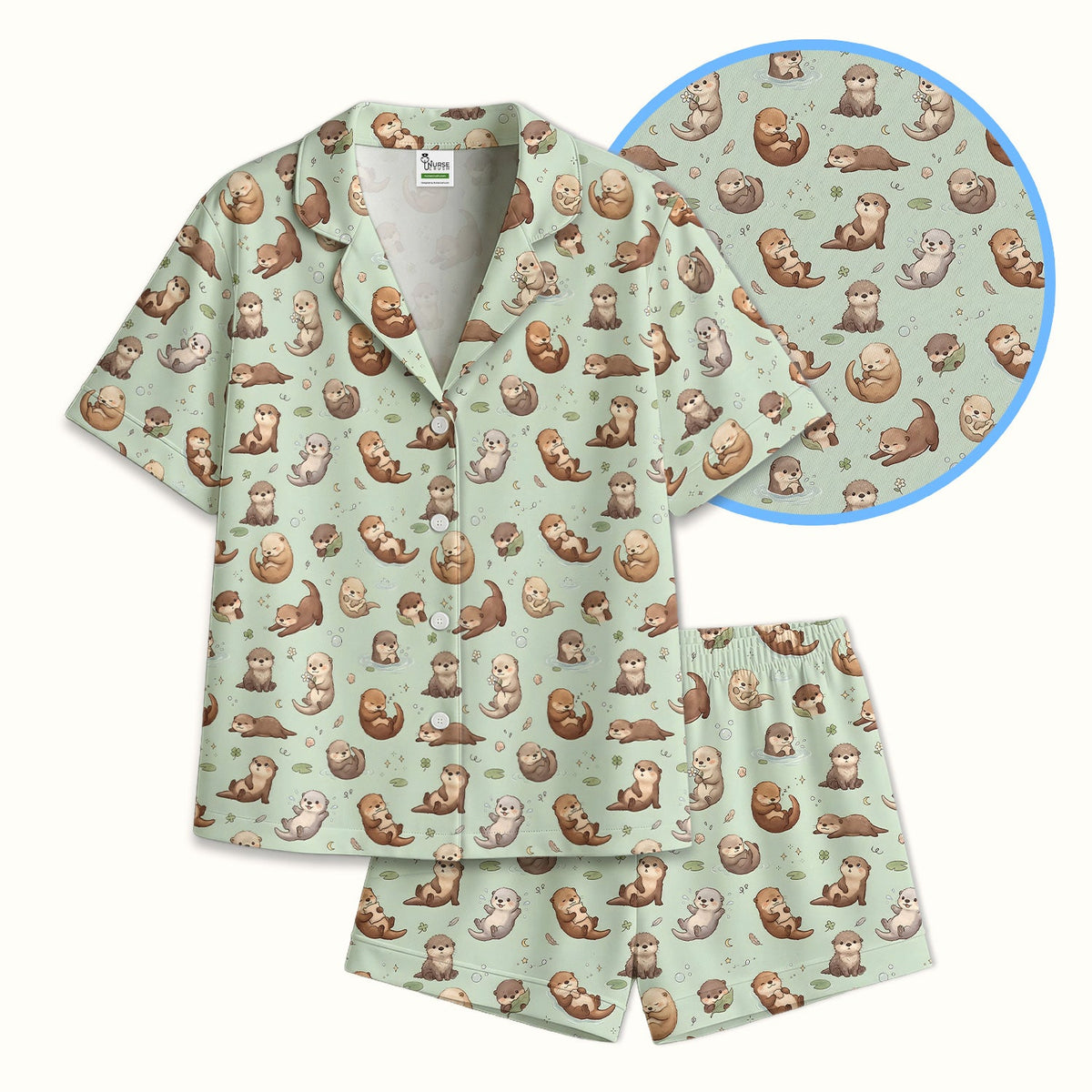 Otter Pajama Set
