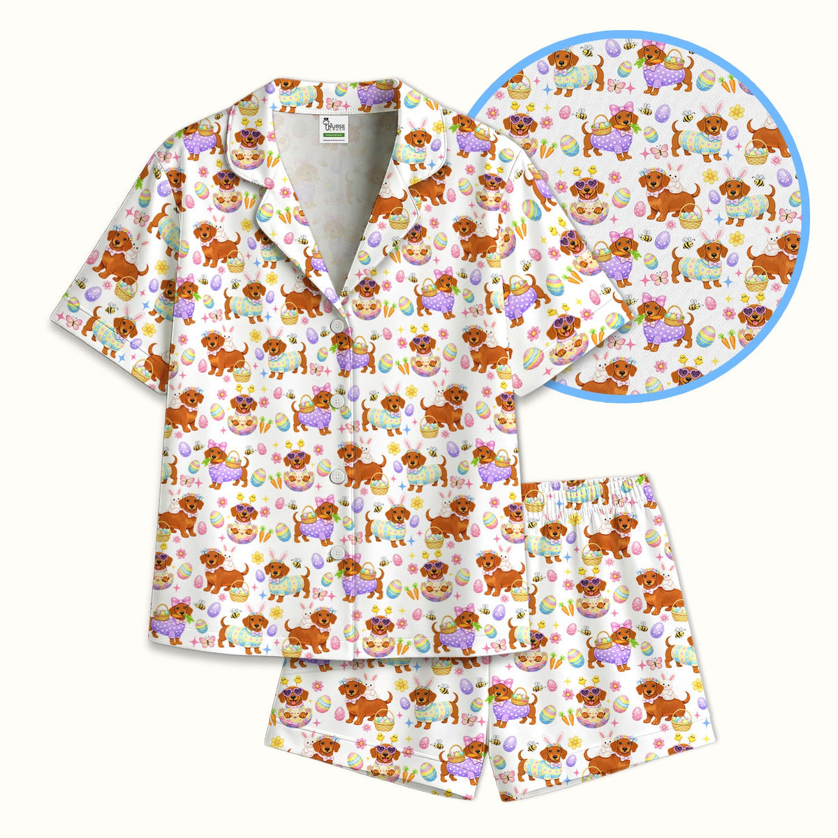 Easter Dachshund Pajama Set
