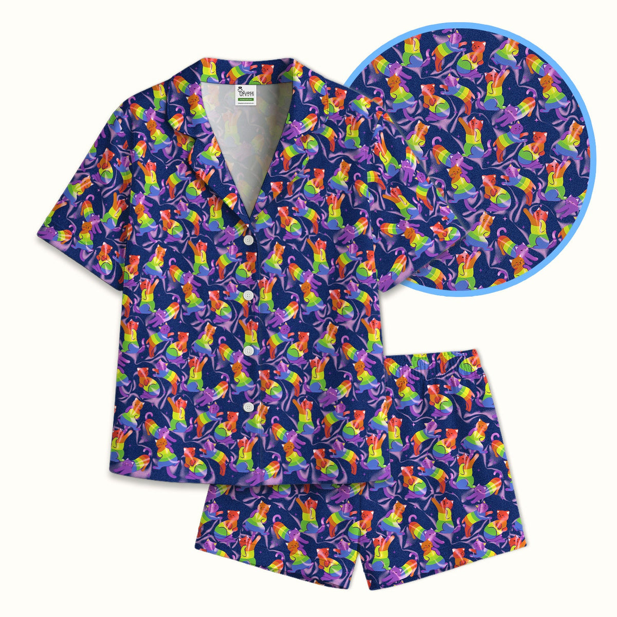 Rainbow Pride Cat Pajama Set