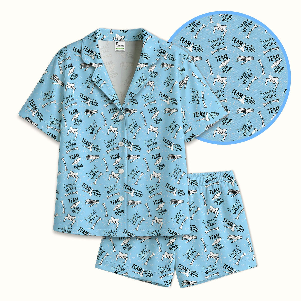 Team Ortho Bone Joint Pajama Set