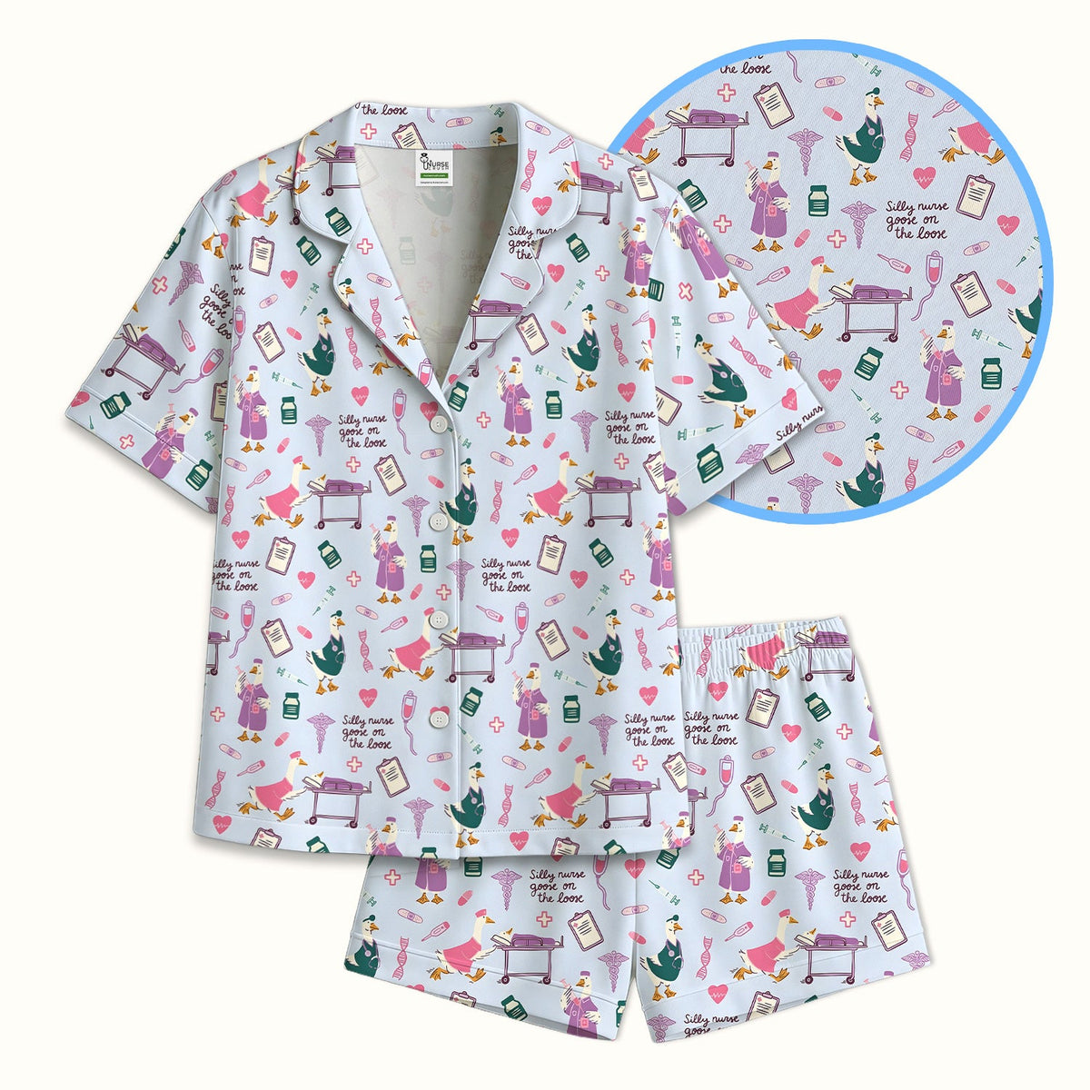 Goose Medical Humor Tools Pajama Set