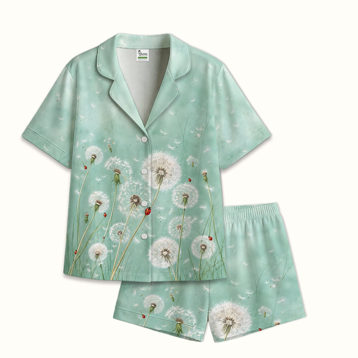 Dandelion Wishes Ladybug Nurse Pajama Set