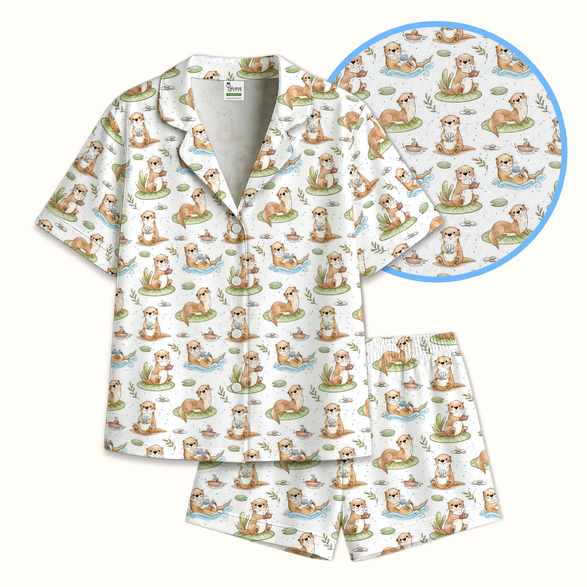 Otter Lily Pad Pajama Set
