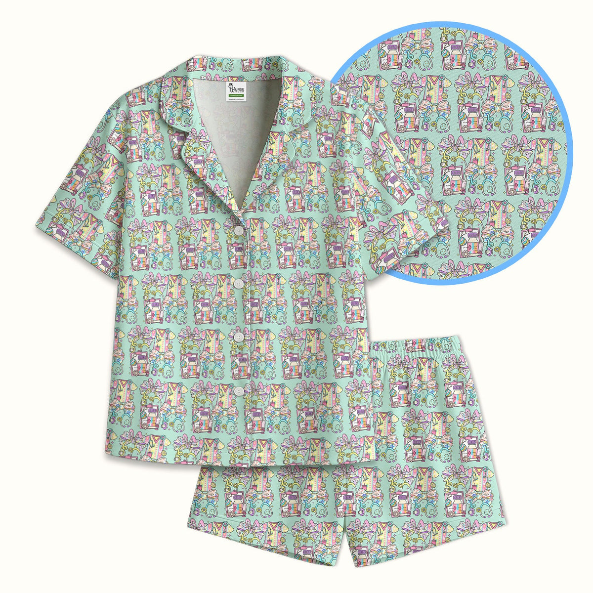 Colorful Nurse Supplies Pajama Set
