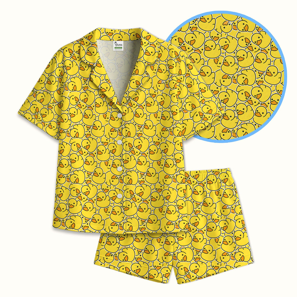 Yellow Rubber Duck Pajama Set