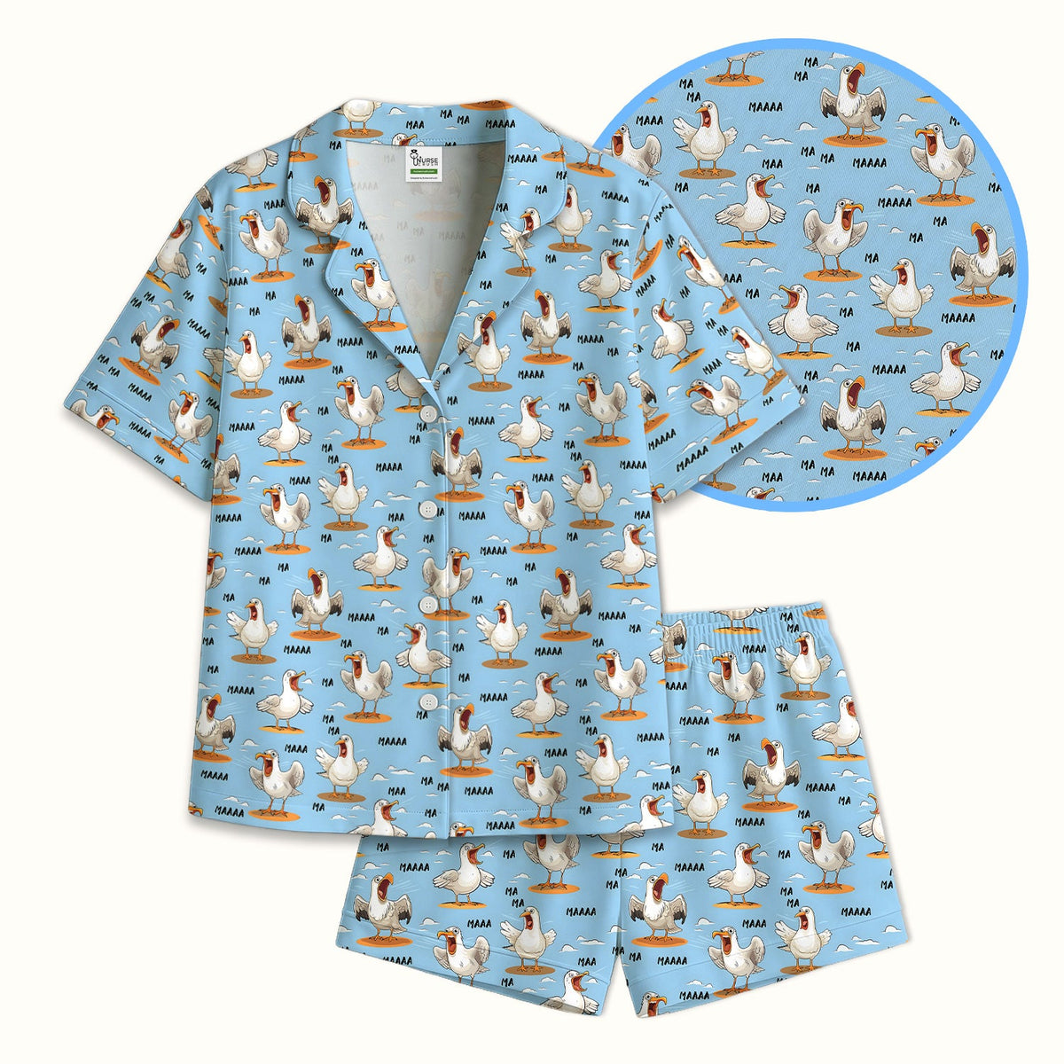 Screaming Seagull Sky Pajama Set
