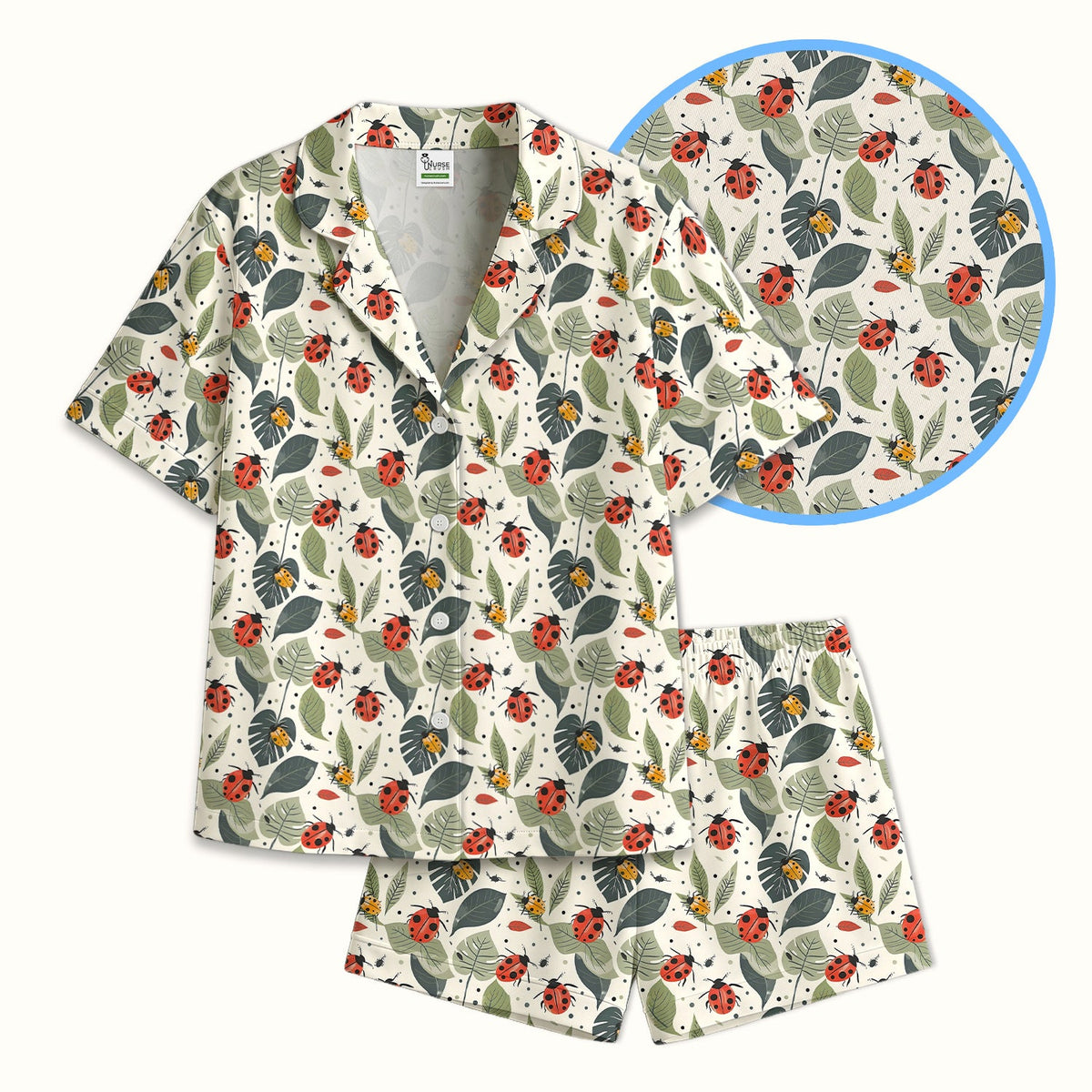 Ladybug Leaf Nature Pajama Set