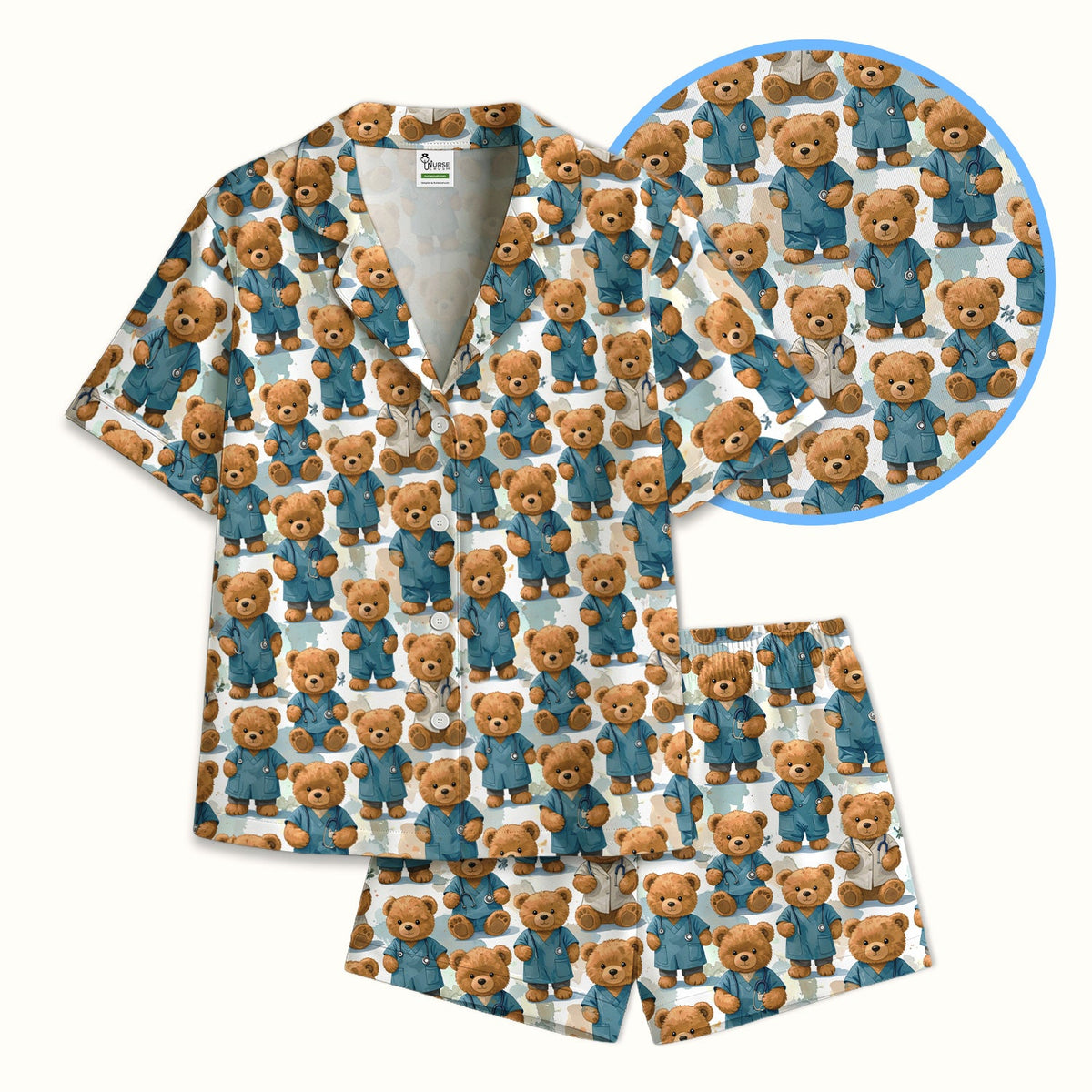Teddy Bear Doctor Pajama Set