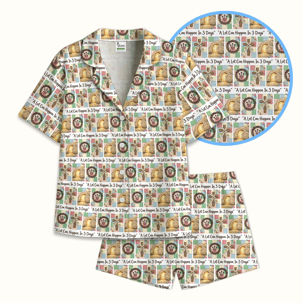 Christian Easter Cross Pajama Set