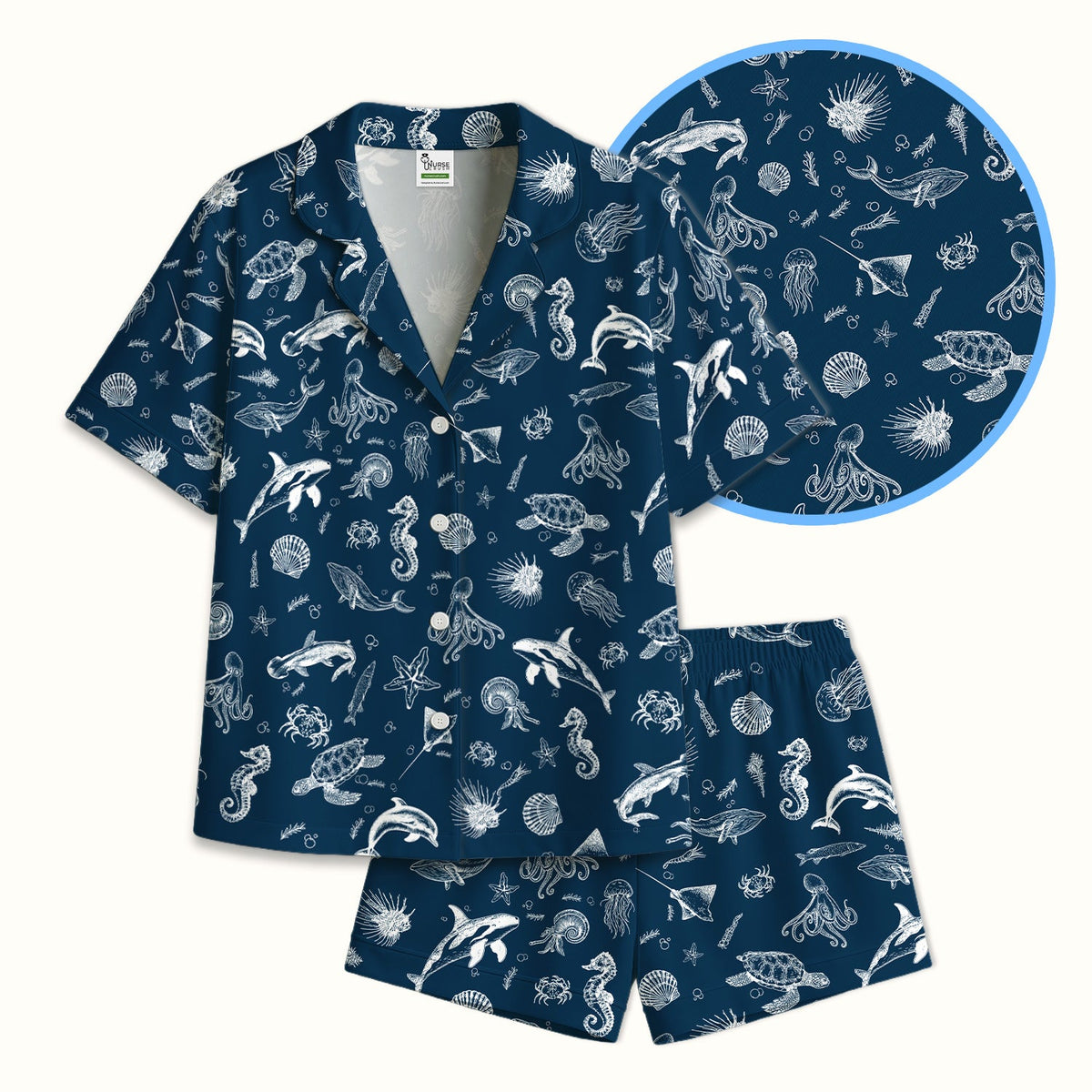 Marine Sea Life Pajama Set