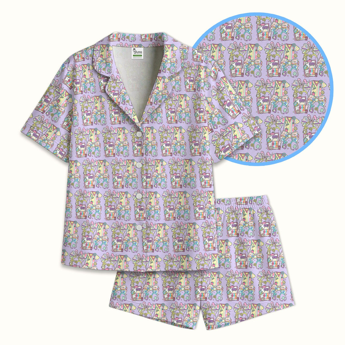 Colorful Nurse Supplies Pajama Set
