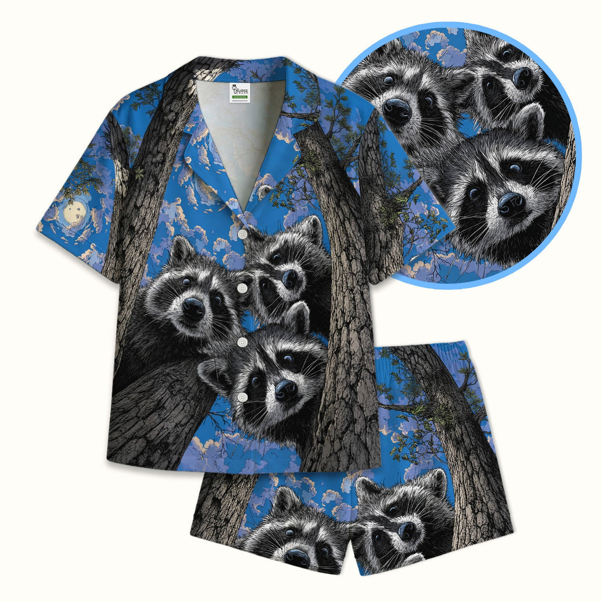 Raccoon Tree Veterinary Nurse Pajama Set