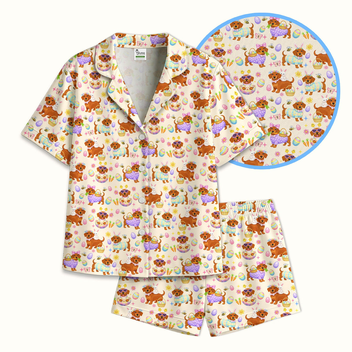 Easter Dachshund Pajama Set