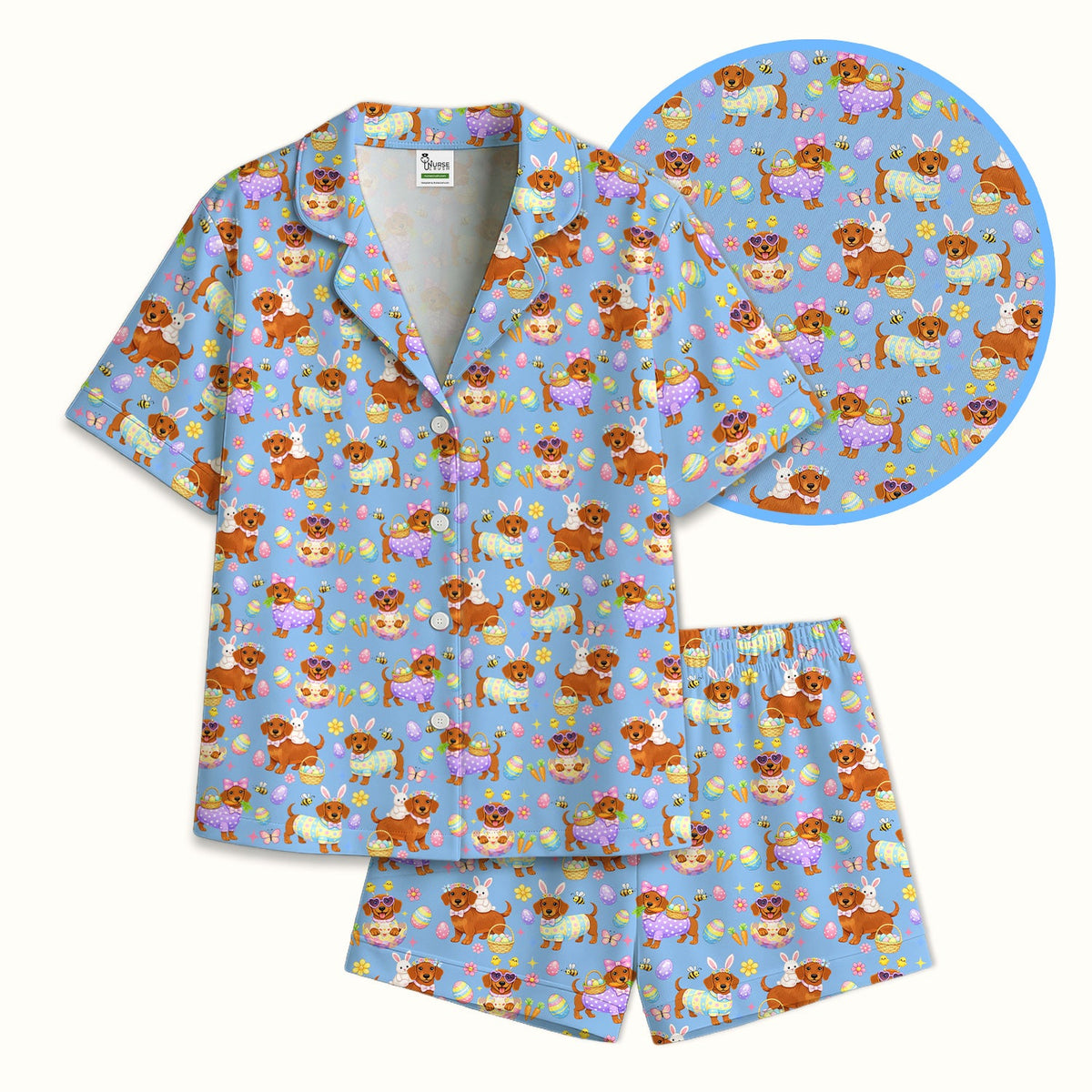Easter Dachshund Pajama Set