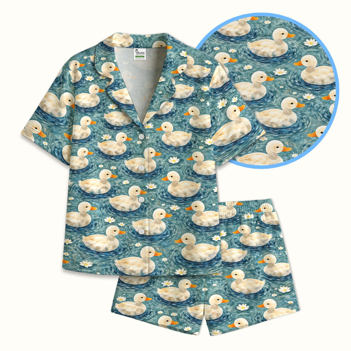 Duck Pond Nurse Pajama Set