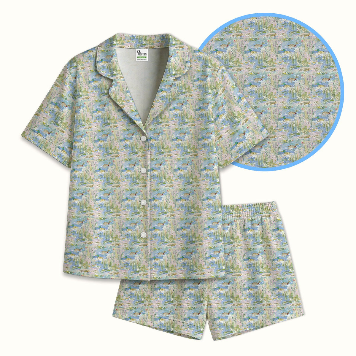 Ducks In Pond Pajama Set