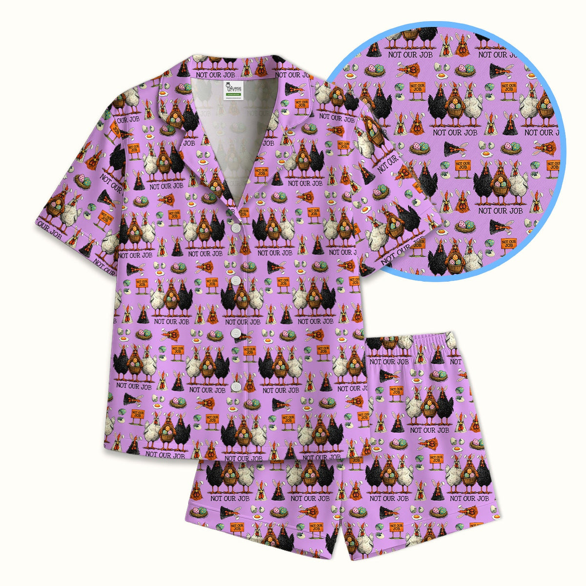 Chicken Humor Pajama Set - Easter Gift