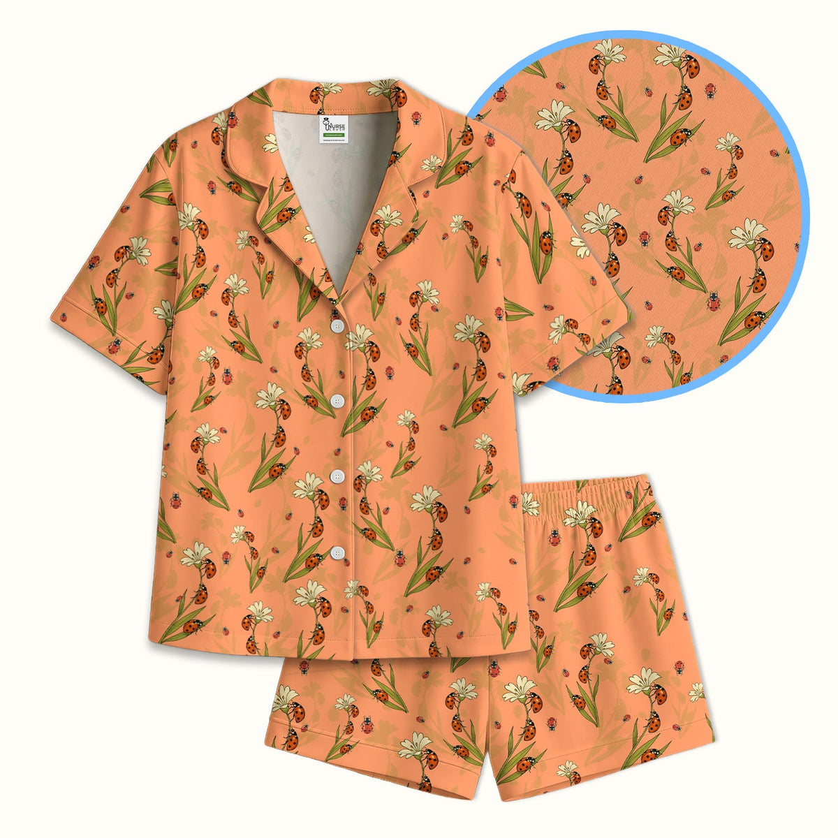 Fresh Daisy Ladybug Garden Pajama Set