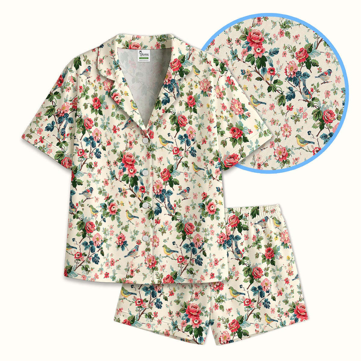Songbird Rose Garden Pajama Set