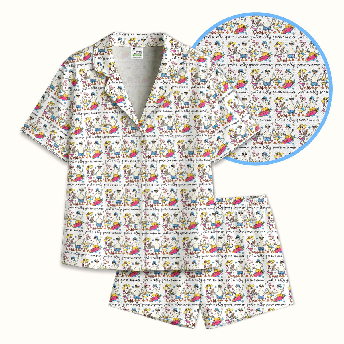 Goose Summer Beach Pajama Set